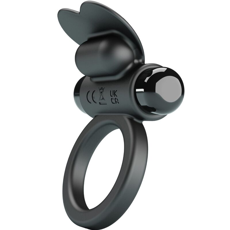 PRETTY LOVE - DEBONAIRE VIBRERINGSRING KANIN 10 VIBRATIONER SORT