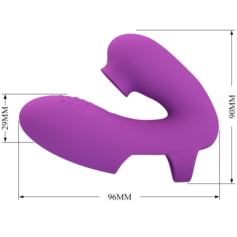 PRETTY LOVE - ATHENA FINGERVIBRATOR MED KLITORISSTIMULATOR LILLA