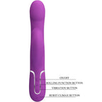 PRETTY LOVE - 4 I 1 MULTIFUNKTIONSVIBRATOR & STIMULATOR LILLA