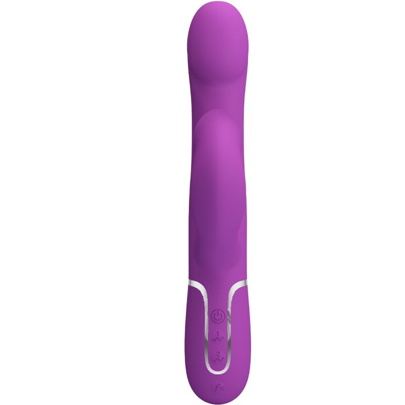 PRETTY LOVE - 4 I 1 MULTIFUNKTIONSVIBRATOR & STIMULATOR LILLA