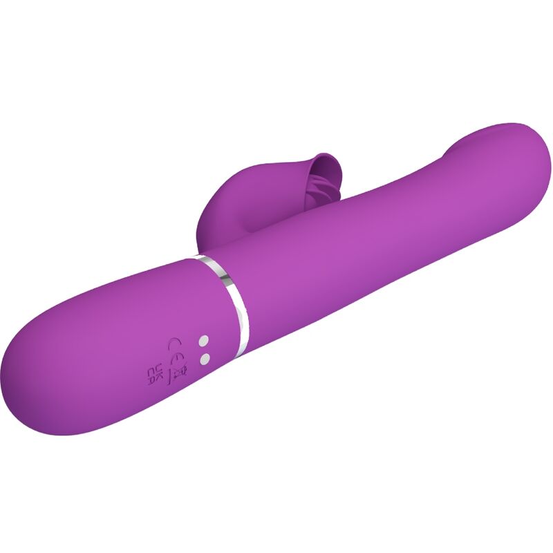 PRETTY LOVE - 4 I 1 MULTIFUNKTIONSVIBRATOR & STIMULATOR LILLA
