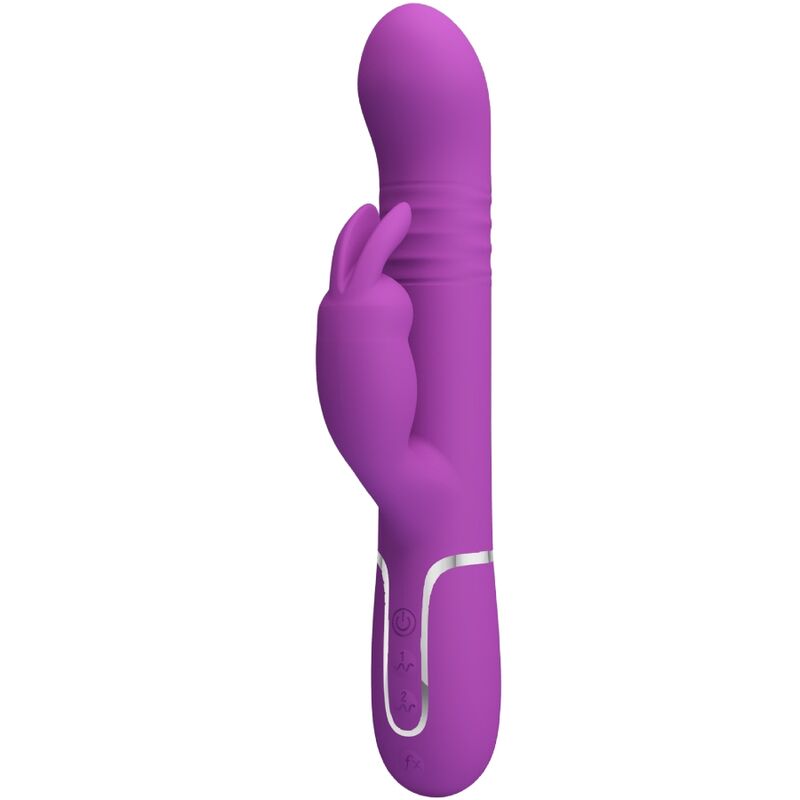 PRETTY LOVE - COALE 4 I 1 MULTIFUNKTIONS KANINVIBRATOR LILLA