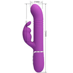 PRETTY LOVE - COALE 4 IN 1 MULTIFUNCTION RABBIT VIBRATOR  PURPLE