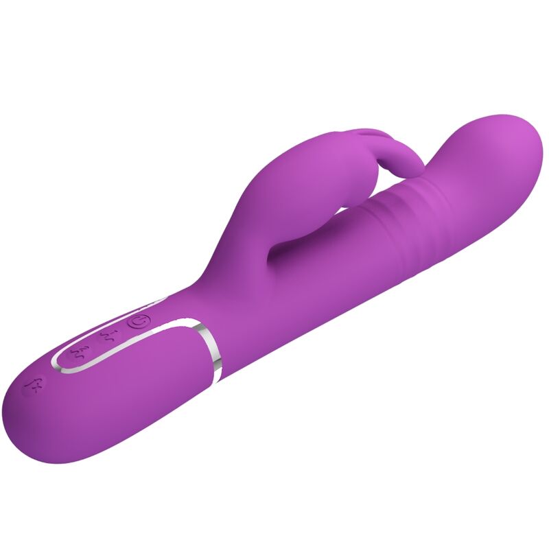 PRETTY LOVE - COALE 4 I 1 MULTIFUNKTIONS KANINVIBRATOR LILLA