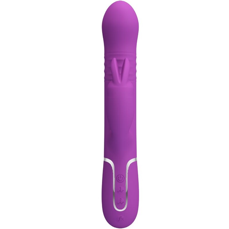 PRETTY LOVE - COALE 4 I 1 MULTIFUNKTIONS KANINVIBRATOR LILLA