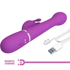 PRETTY LOVE - DEJON 3 I 1 MULTIFUNKTIONS KANINVIBRATOR LILLA