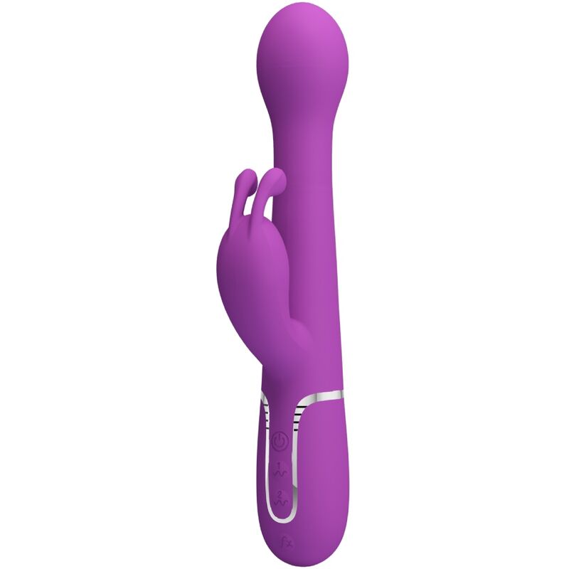PRETTY LOVE - DEJON 3 I 1 MULTIFUNKTIONS KANINVIBRATOR LILLA