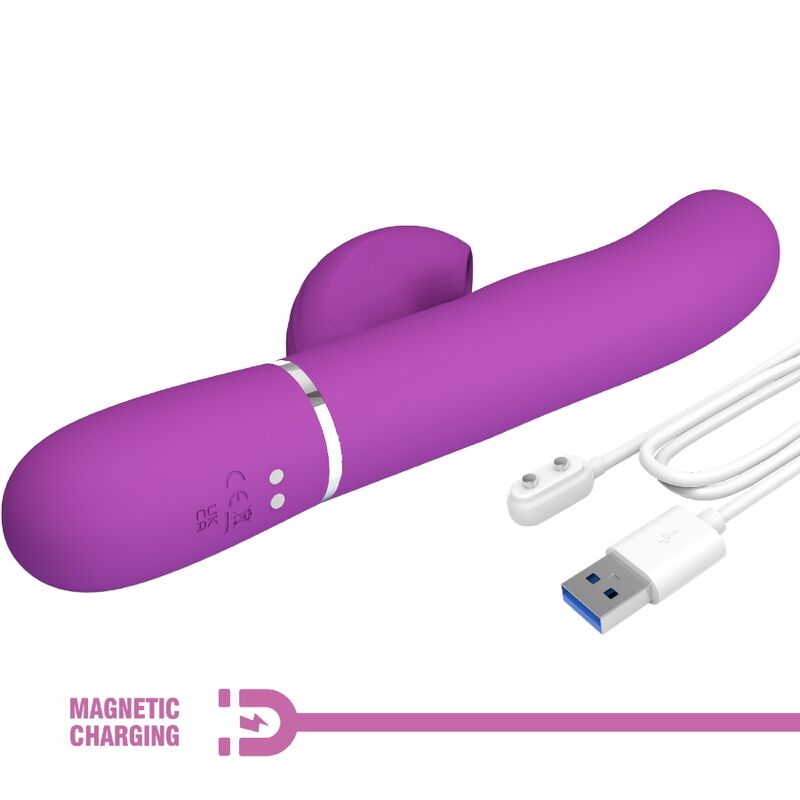 PRETTY LOVE - PERLITA 3 I 1 MULTIFUNKTIONS KANINVIBRATOR LILLA