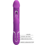 PRETTY LOVE - KAMPAS 3 I 1 MULTIFUNKTIONS KANINVIBRATOR LILLA
