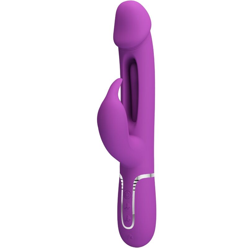 PRETTY LOVE - KAMPAS 3 I 1 MULTIFUNKTIONS KANINVIBRATOR LILLA