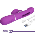 PRETTY LOVE - KAMPAS 3 I 1 MULTIFUNKTIONS KANINVIBRATOR LILLA