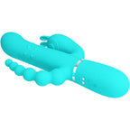PRETTY LOVE - CAMMY 4 I 1 MULTIFUNKTIONS TRIPPEL KANINVIBRATOR BLÅ