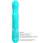 PRETTY LOVE - CAMMY 4 I 1 MULTIFUNKTIONS TRIPPEL KANINVIBRATOR BLÅ