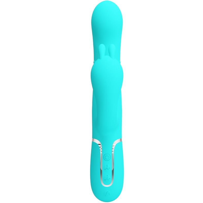 PRETTY LOVE - CAMMY 4 I 1 MULTIFUNKTIONS TRIPPEL KANINVIBRATOR BLÅ
