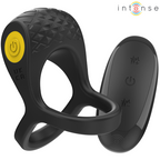 INTENSE - ALEX VIBRATOR DOBBELT PENIS RING 10 VIBRATIONER SORT