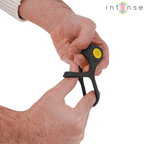 INTENSE - ALEX VIBRATOR DOBBELT PENIS RING 10 VIBRATIONER SORT