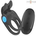 INTENSE - SAM VIBRATOR DOBBELT PENIS RING 10 VIBRATIONER SORT