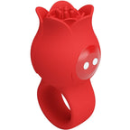 PRETTY LOVE - JAE ROSEFORMET FINGERVIBRATOR 10 VIBRATIONER RØD