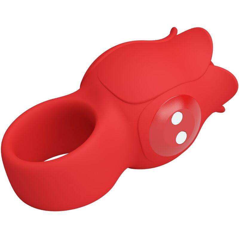 PRETTY LOVE - JAE ROSEFORMET FINGERVIBRATOR 10 VIBRATIONER RØD