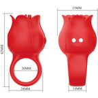 PRETTY LOVE - JAE ROSEFORMET FINGERVIBRATOR 10 VIBRATIONER RØD