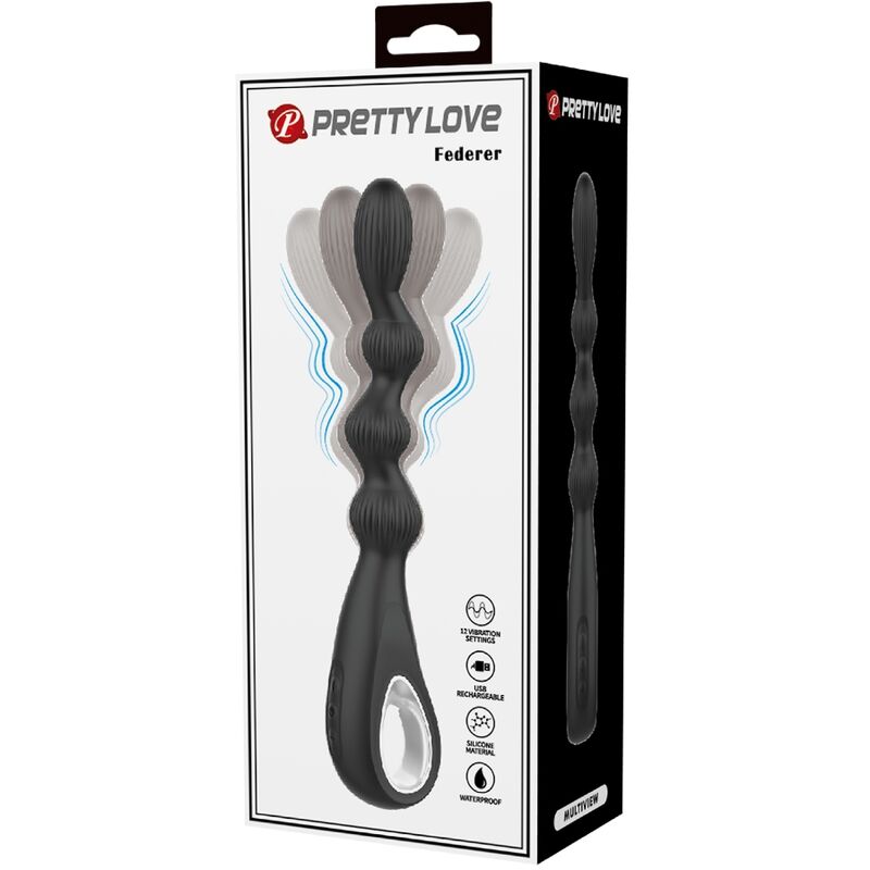 PRETTY LOVE - FEDERER ANALVIBRATOR 12 VIBRATIONER SORT