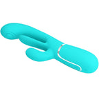 PRETTY LOVE - SHANIA TRIPLE RABBIT MULTIFUNKTIONSVIBRATOR 3 I 1 BLÅ