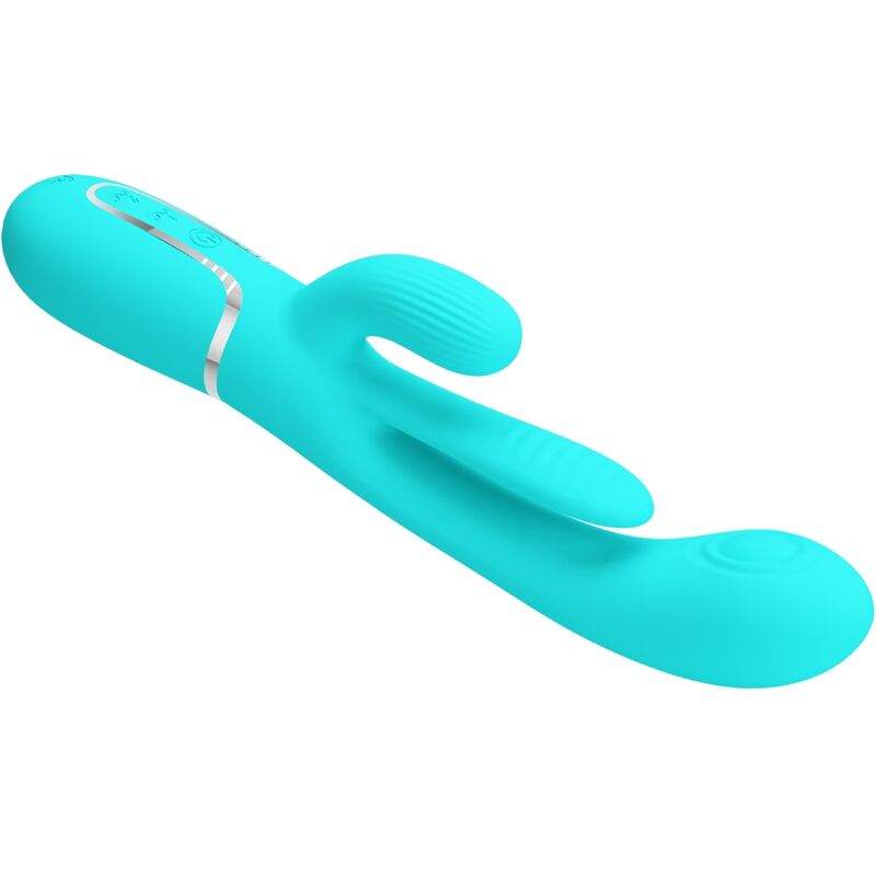 PRETTY LOVE - SHANIA TRIPLE RABBIT MULTIFUNKTIONSVIBRATOR 3 I 1 BLÅ