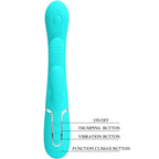 PRETTY LOVE - SHANIA TRIPLE RABBIT MULTIFUNKTIONSVIBRATOR 3 I 1 BLÅ
