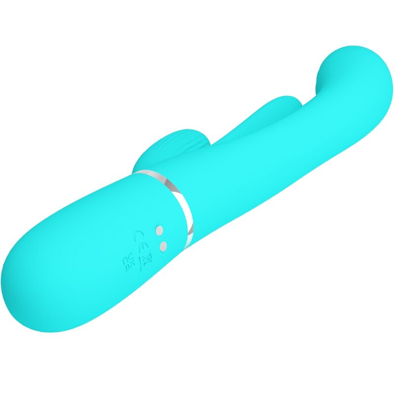 PRETTY LOVE - SHANIA TRIPLE RABBIT MULTIFUNKTIONSVIBRATOR 3 I 1 BLÅ