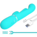 PRETTY LOVE - SHANIA TRIPLE RABBIT MULTIFUNKTIONSVIBRATOR 3 I 1 BLÅ