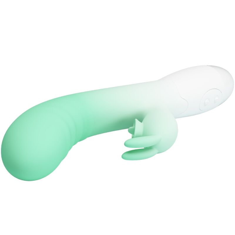 PRETTY LOVE - CERBERUS KANINVIBRATOR 3-O VIBRATIONER GRØN