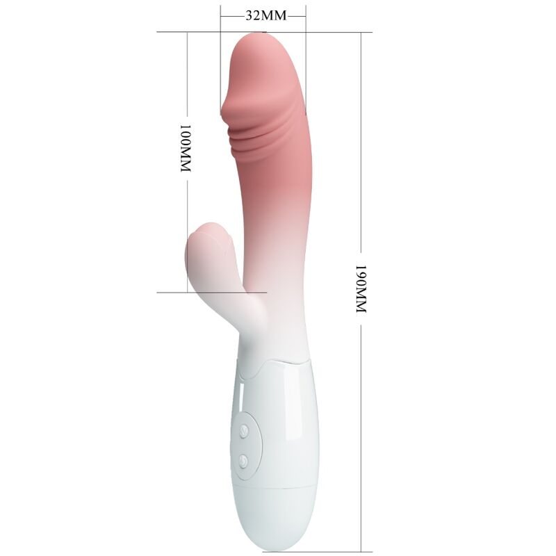 PRETTY LOVE - SNAPPY KANINVIBRATOR 30 VIBRATIONER LYSErød