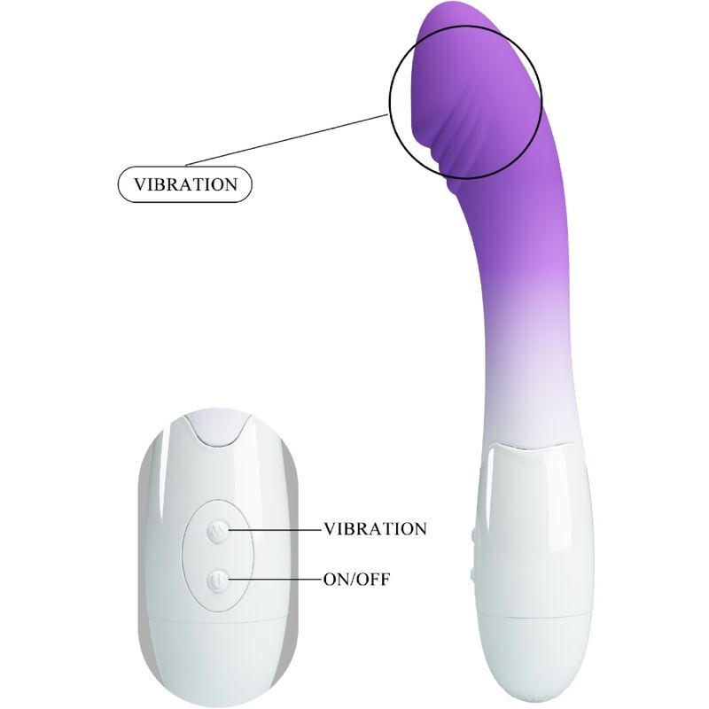PRETTY LOVE - ELEMENTAL G-SPOT VIBRATOR 30 VIBRATIONER LILLA