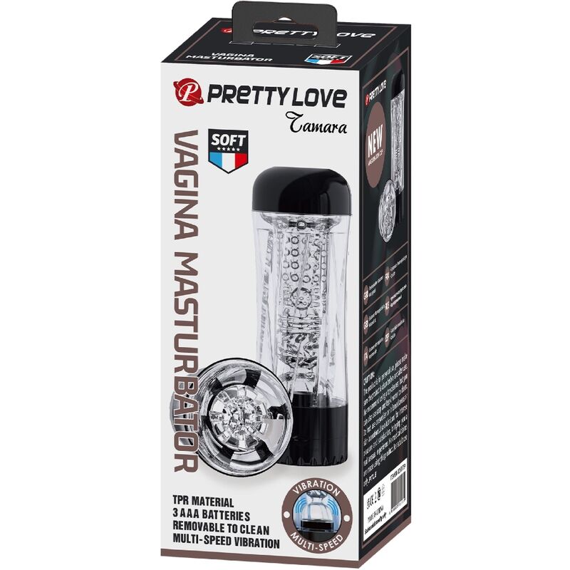 PRETTY LOVE - TAMARA MANDLIG MATURBATOR MULTI-SPEED VIBRATOR SORT