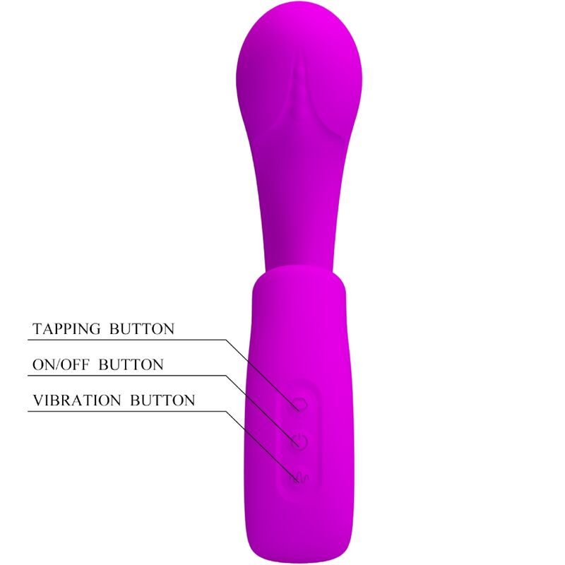 PRETTY LOVE - SIBEL SIBEL G-PUNKT VIBRATOR + KLITORIS STIMULATOR 10 VIBRATIONER LILLA