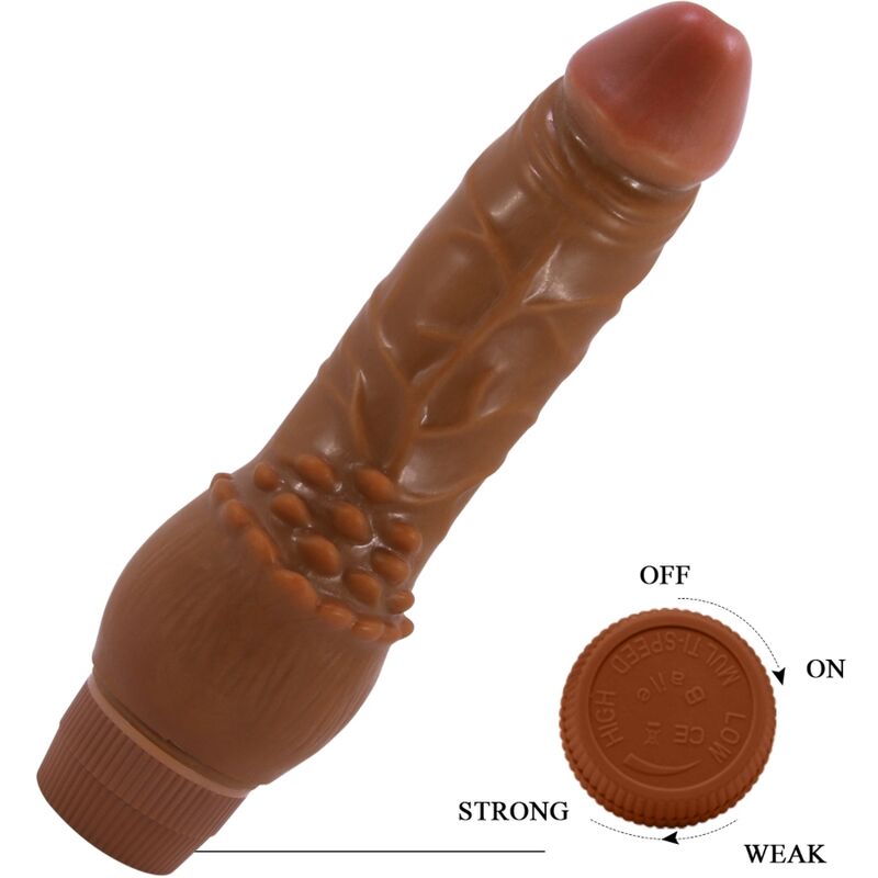 BAILE - BARBARA REALISTISK VIBRATOR 19,5 CM MULATTO