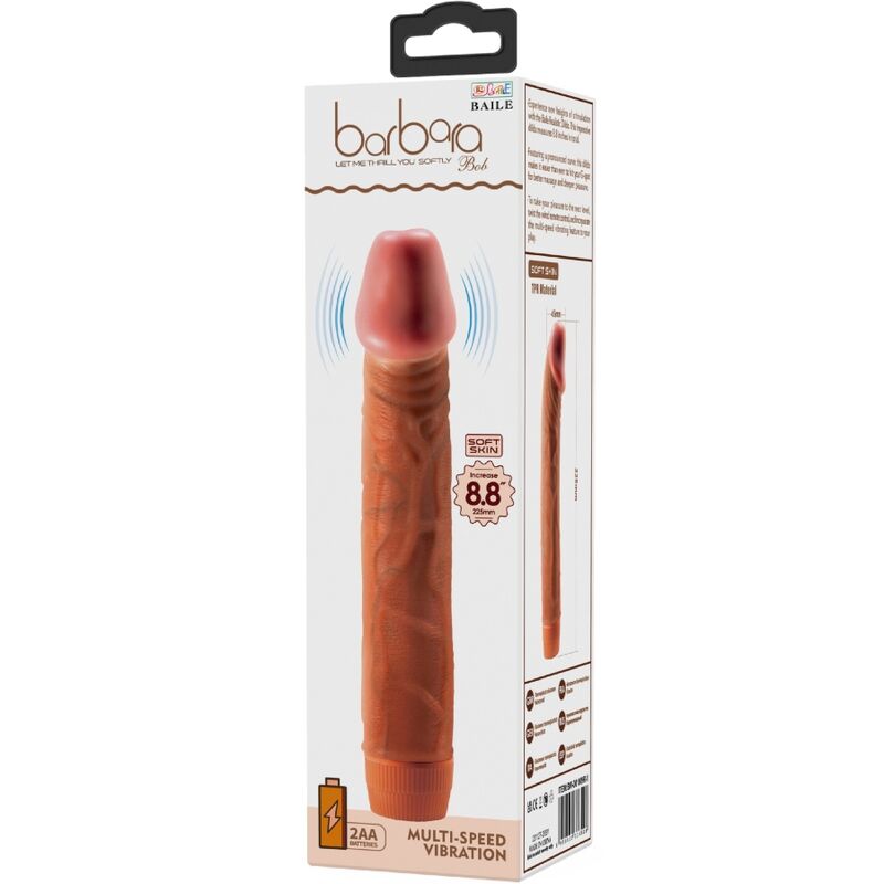 BAILE - BOB REALISTISK VIBRATOR 22,5 CM MULAT