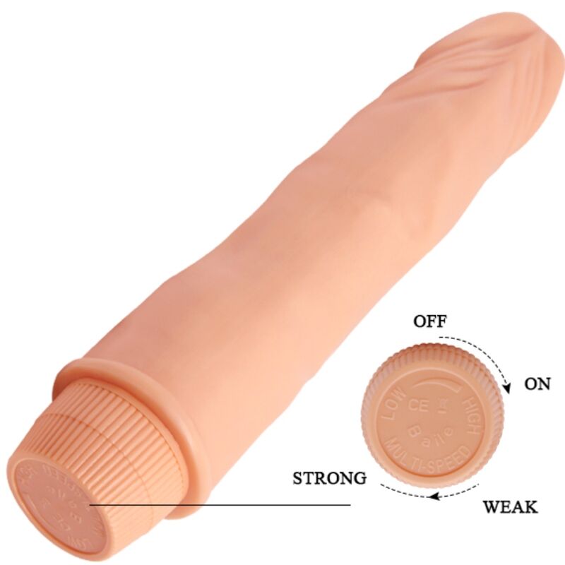 BAILE - DVERG REALISTISK VIBRATOR 21 CM KØD