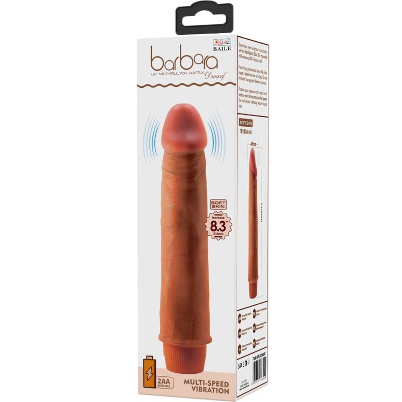 BAILE - DVERG REALISTISK VIBRATOR 21 CM MULAT
