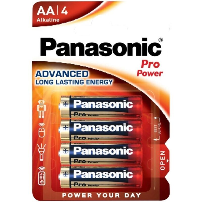 PANASONIC - PRO POWER ALKALINE AA BATTERIER LR6 BLISTER*4