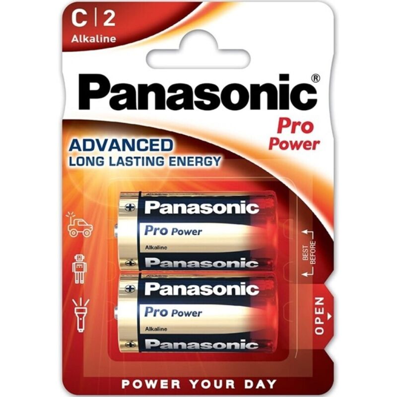 PANASONIC - PRO POWER ALKALINE C-BATTERI LR14 BLISTER*2