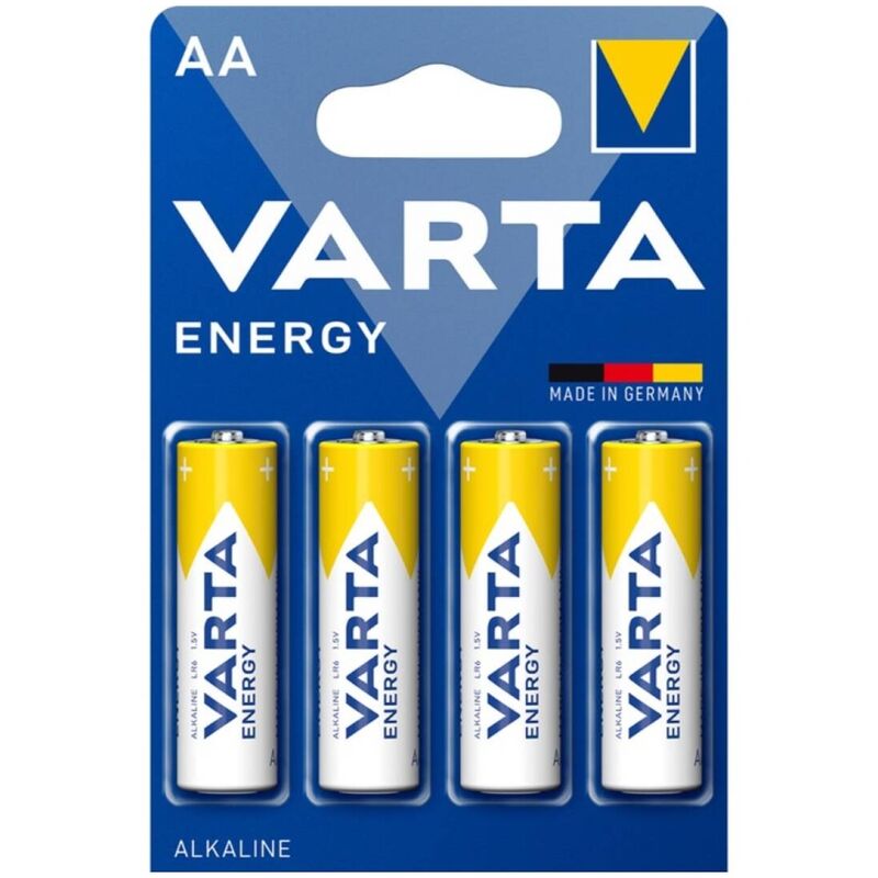 VARTA - ENERGY ALKALINE BATTERI AA LR6 BLISTER*4