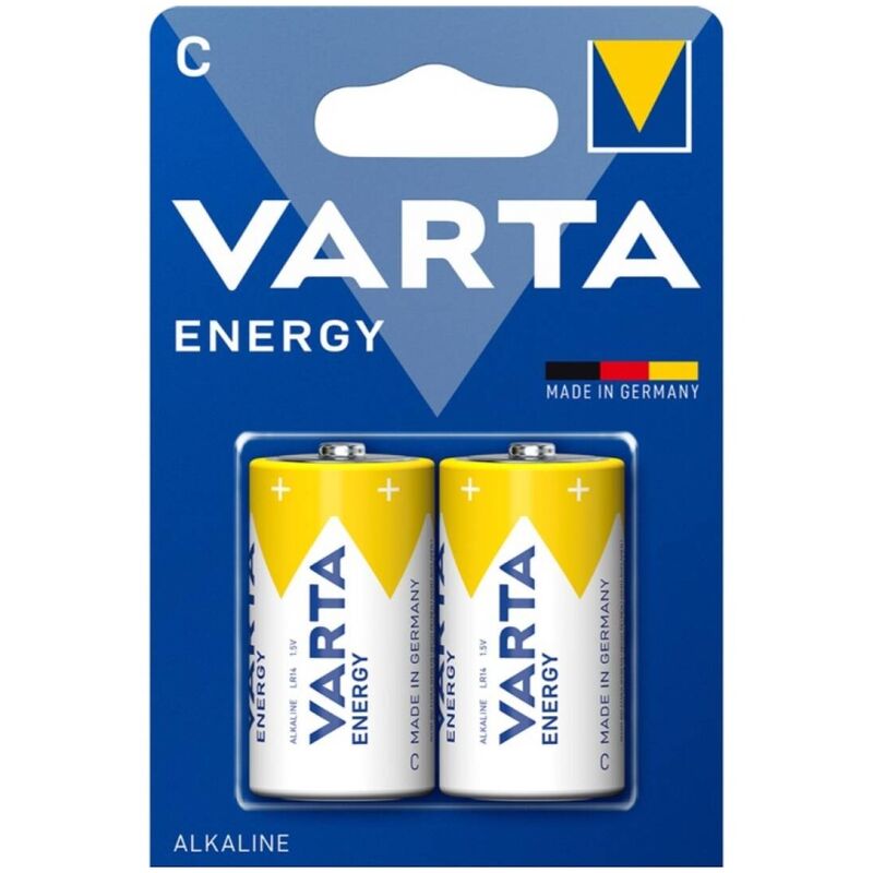 VARTA - ENERGY ALKALINE BATTERI C LR14 BLISTER*2