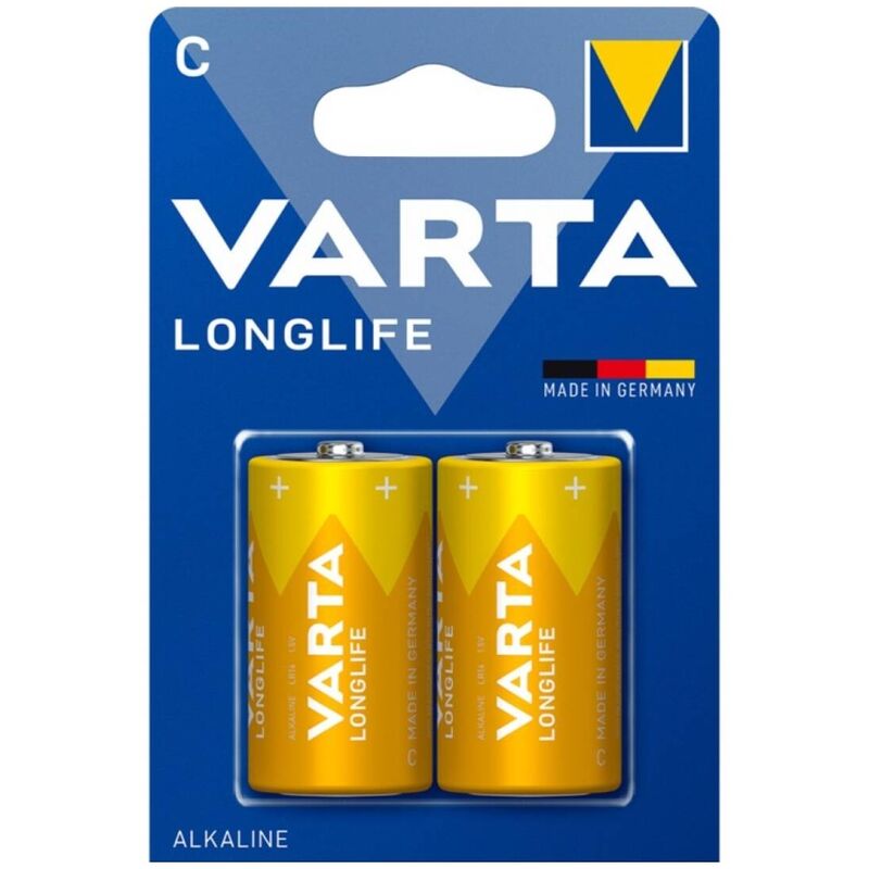 VARTA - LONGLIFE ALKALINBATTERI C LR14 BLISTER*2