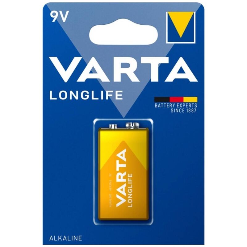 VARTA - LANGLIVENDE ALKALISKE BATTERIER 9V LR61 BLISTER*1