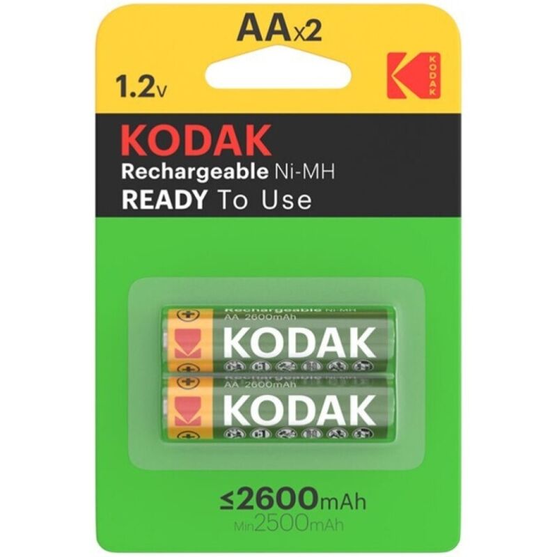 KODAK - HR6 AA 2600mAh GENOPLADELIGT BATTERIBLISTER*2