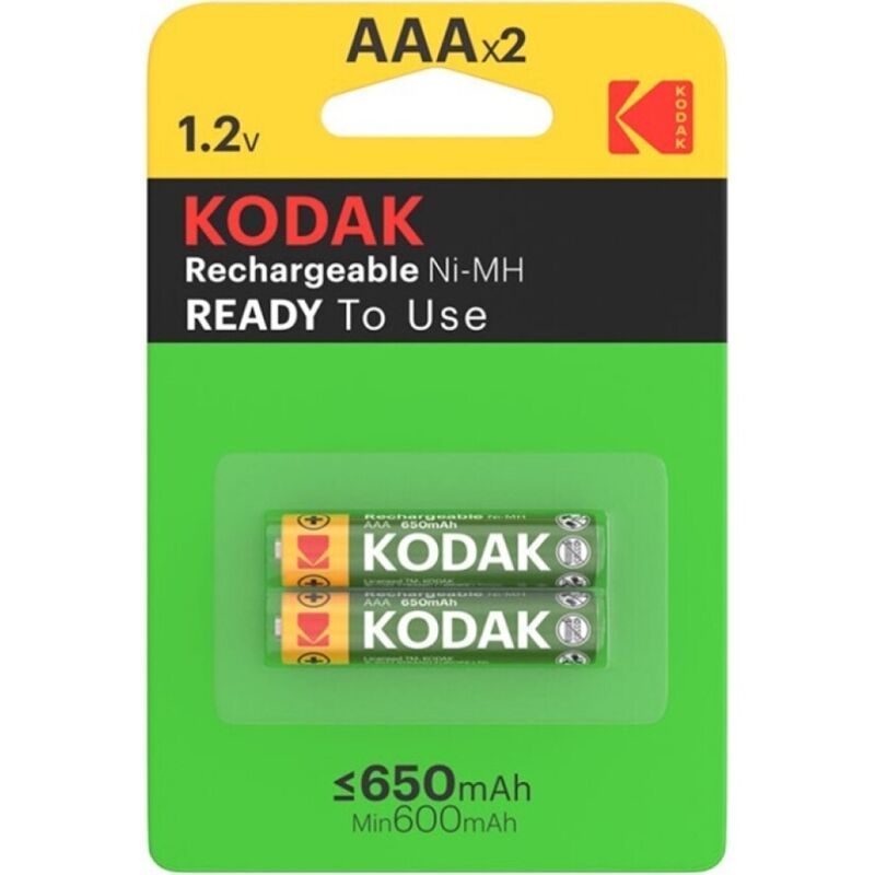KODAK - GENOPLADELIGT BATTERI HR03 AAA 650mAh BLISTER*2