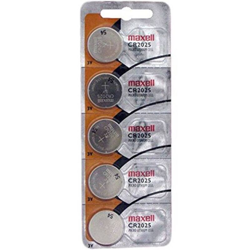 MAXELL - LITHIUM-KNAP-BATTERI CR2025 3V BLISTER*5