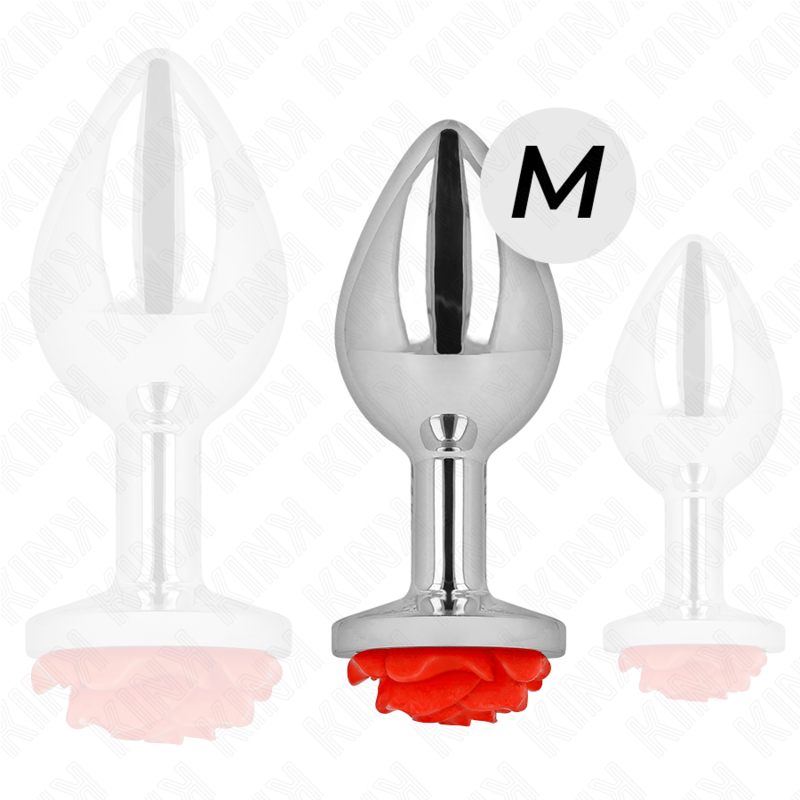 KINK - ANALPLUG ROSERØD STØRRELSE M