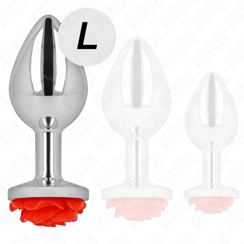 KINK - ANALPLUG ROSERØD STØRRELSE L